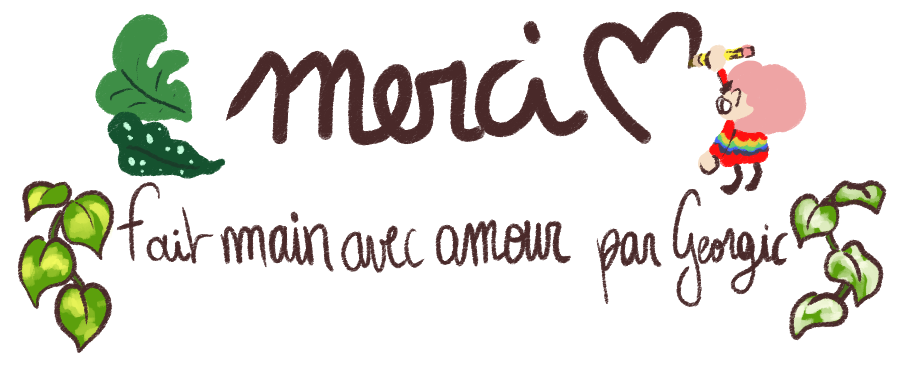 merci / fait main avec amour par Georgic