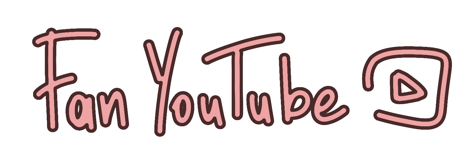 logo YouTube fait à la main avec écrit 'Fan YouTube'